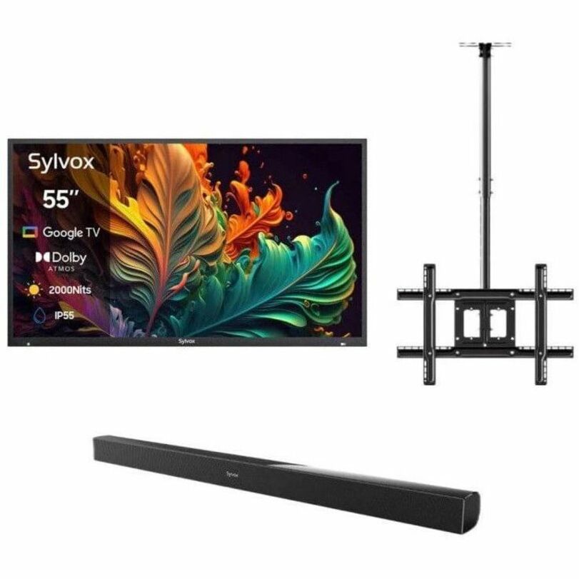 Alternate-Image4 Image for SYLVOX Full Sun OQ55A2KHGF 55" Smart LED-LCD TV 2024 - 4K UHDTV - High Dynamic Range (HDR)