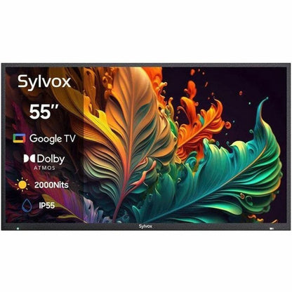 Front Image for SYLVOX Full Sun OQ55A2KHGF 55" Smart LED-LCD TV 2024 - 4K UHDTV - High Dynamic Range (HDR)