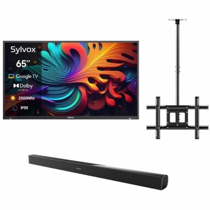 Alternate-Image6 Image for SYLVOX Full Sun OQ65A2KHGF 65" Smart LED-LCD TV 2024 - 4K UHDTV - High Dynamic Range (HDR)