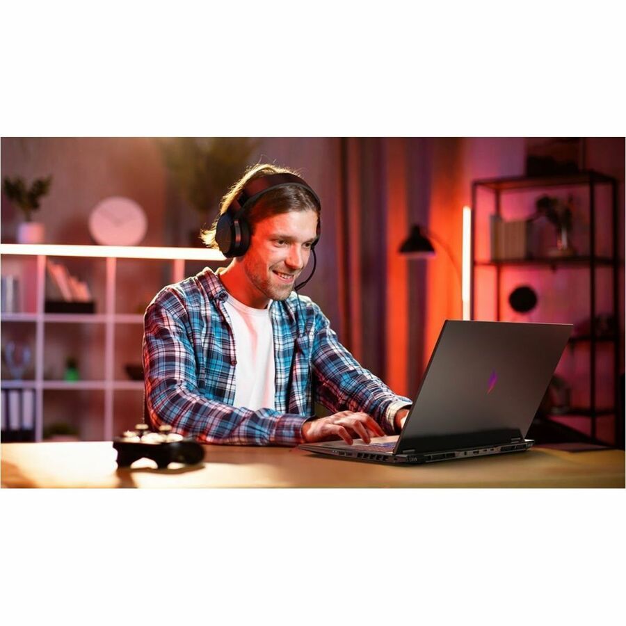 Alternate-Image1 Image for Acer Nitro V 16S AI ANV16S-41 ANV16S-41-R27B 16" Gaming Notebook - WUXGA - 180 Hz - AMD Ryzen 7 260 - 16 GB - 1 TB SSD - English Keyboard - Black