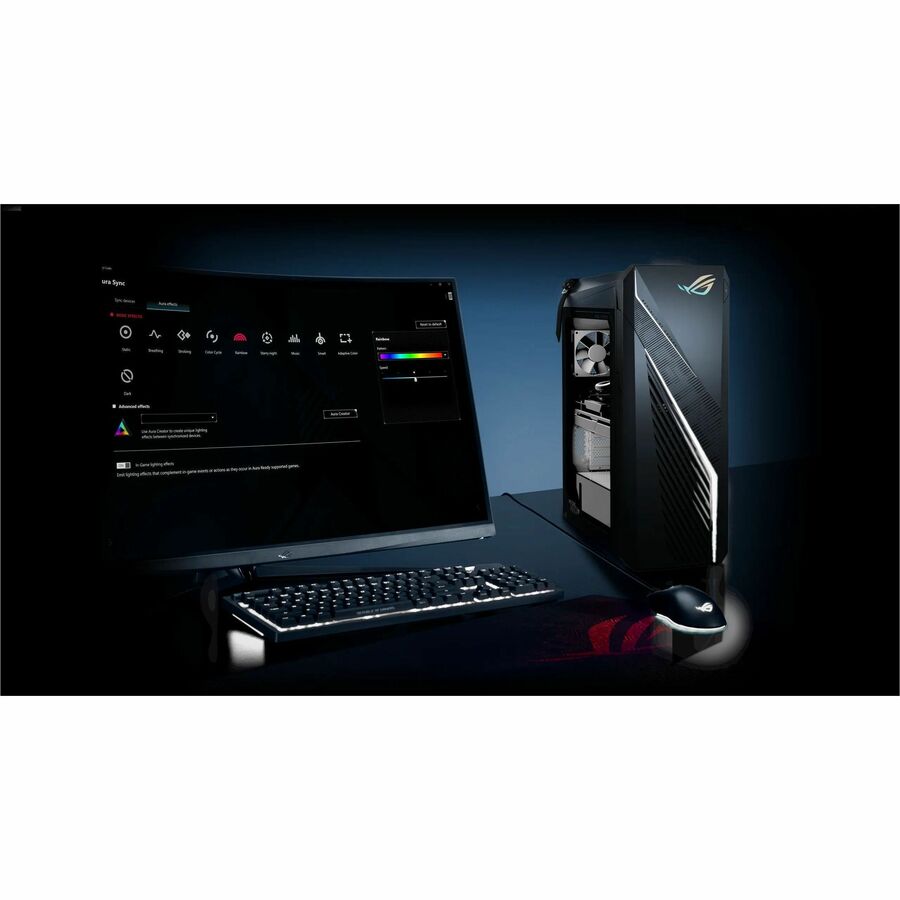Life-Style Image for Asus ROG G16CHR G16CHR-DS776S Gaming Desktop Computer - Intel Core i7 14th Gen i7-14700F - 32 GB - 1 TB SSD - Mid-tower - Gray