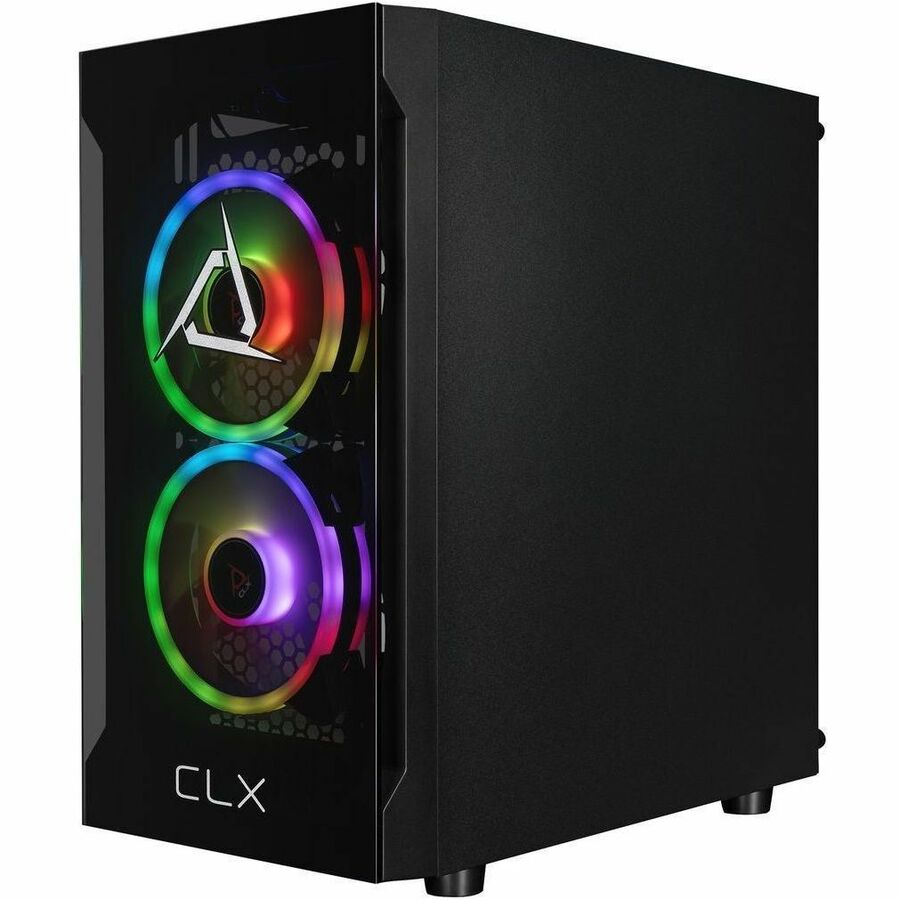 Left Image for CLX SET TGMSETRTA5501BM Gaming Desktop Computer - Intel Core i5 14th Gen i5-14400F - 32 GB - 2 TB SSD - Mini-tower - Black
