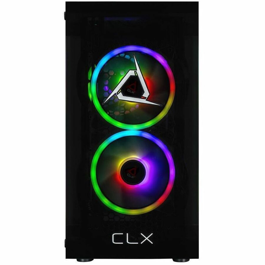 Front Image for CLX SET TGMSETRTA5501BM Gaming Desktop Computer - Intel Core i5 14th Gen i5-14400F - 32 GB - 2 TB SSD - Mini-tower - Black