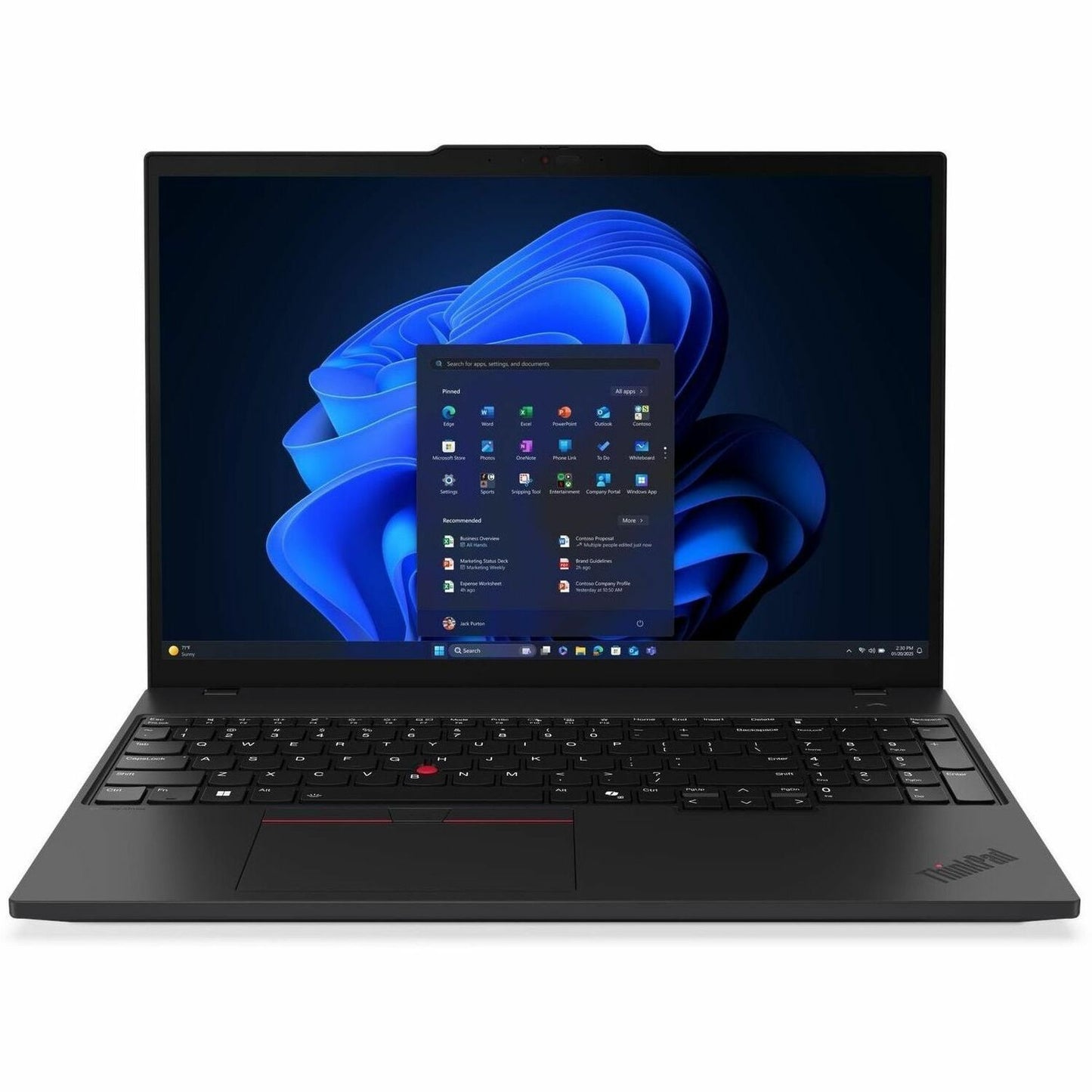 Main Image for Lenovo ThinkPad T16 Gen 4 21QN0046US 16" Touchscreen Copilot+ PC Notebook - WUXGA - 60 Hz - AMD Ryzen AI 7 PRO 350 - 32 GB - 512 GB SSD - English Keyboard - Black