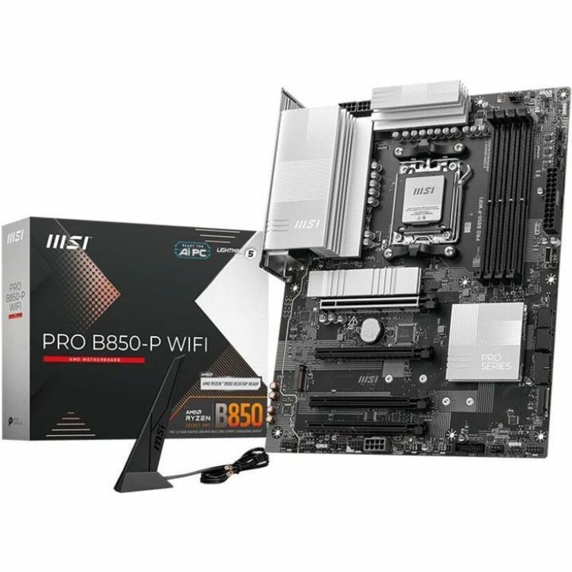 Alternate-Image1 Image for MSI PRO B850M-A WIFI - PROB850MAWIFI - mATX Professional Motherboard - B850 Chipset