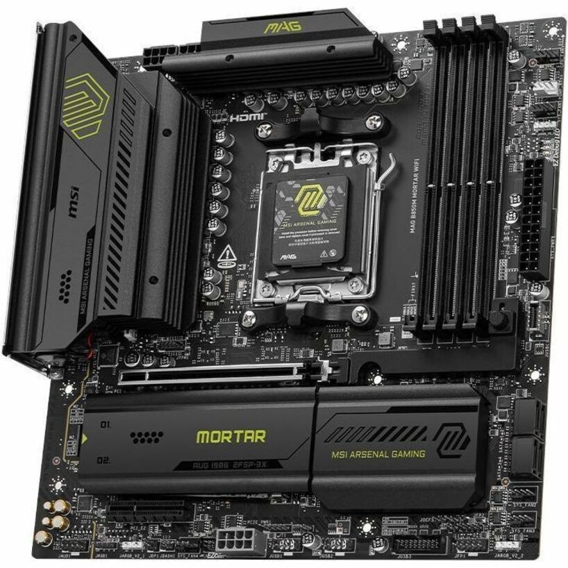 Alternate-Image3 Image for MSI MAG B850M MORTAR WIFI Gaming Desktop Motherboard - AMD B850 Chipset - Socket AM5 - Micro ATX