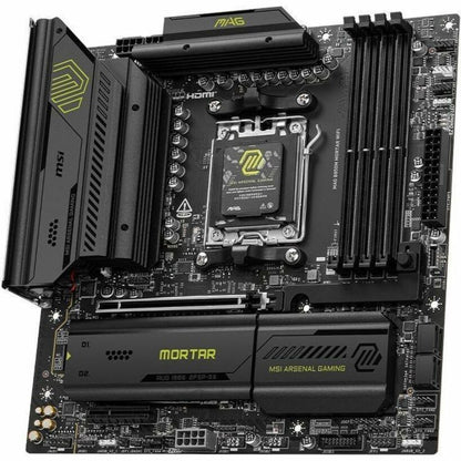 Alternate-Image3 Image for MSI MAG B850M MORTAR WIFI Gaming Desktop Motherboard - AMD B850 Chipset - Socket AM5 - Micro ATX