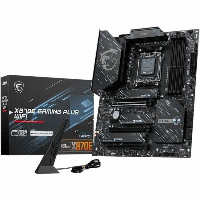 Main Image for MSI X870E GAMING PLUS WIFI Gaming Desktop Motherboard - AMD X870E Chipset - Socket AM5 - ATX