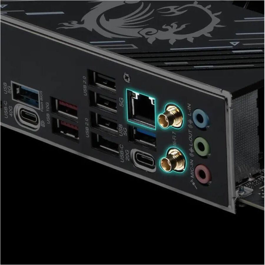 Alternate-Image7 Image for MSI X870E GAMING PLUS WIFI Gaming Desktop Motherboard - AMD X870E Chipset - Socket AM5 - ATX