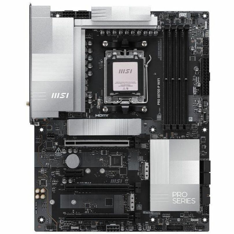 Alternate-Image1 Image for MSI PRO X870E-P WIFI Gaming Desktop Motherboard - AMD X870E Chipset - Socket AM5 - ATX