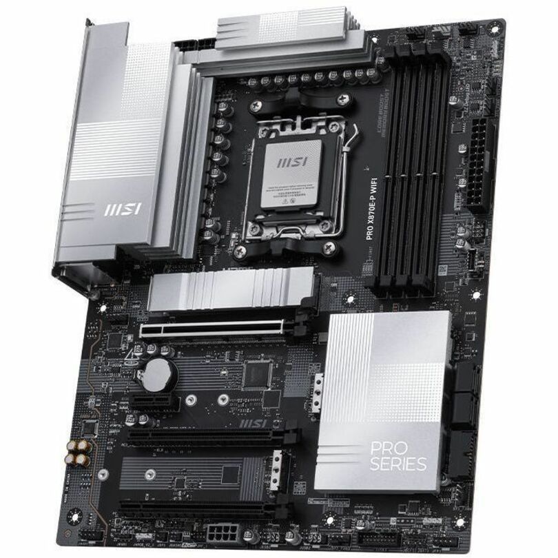 Alternate-Image2 Image for MSI PRO X870E-P WIFI Gaming Desktop Motherboard - AMD X870E Chipset - Socket AM5 - ATX