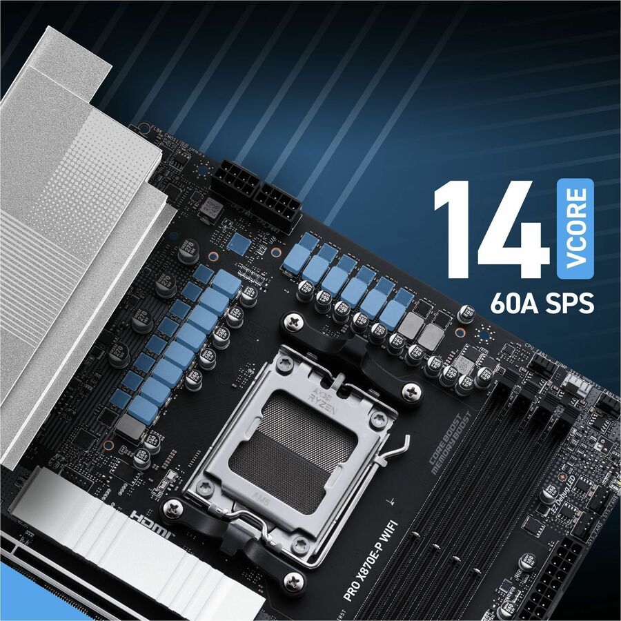 Alternate-Image7 Image for MSI PRO X870E-P WIFI Gaming Desktop Motherboard - AMD X870E Chipset - Socket AM5 - ATX