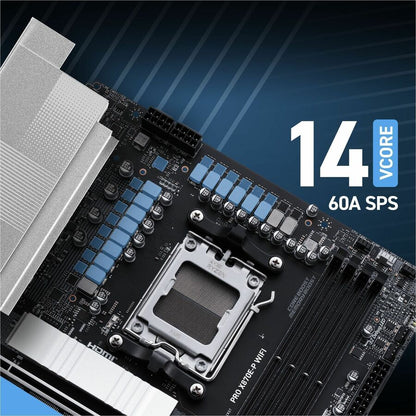 Alternate-Image7 Image for MSI PRO X870E-P WIFI Gaming Desktop Motherboard - AMD X870E Chipset - Socket AM5 - ATX