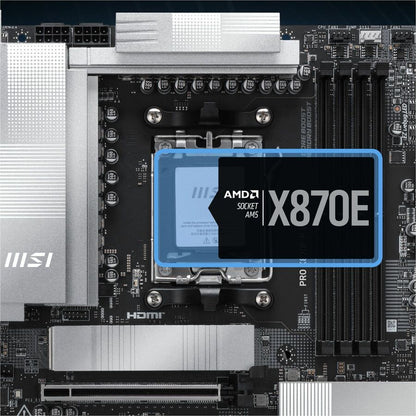 Alternate-Image6 Image for MSI PRO X870E-P WIFI Gaming Desktop Motherboard - AMD X870E Chipset - Socket AM5 - ATX
