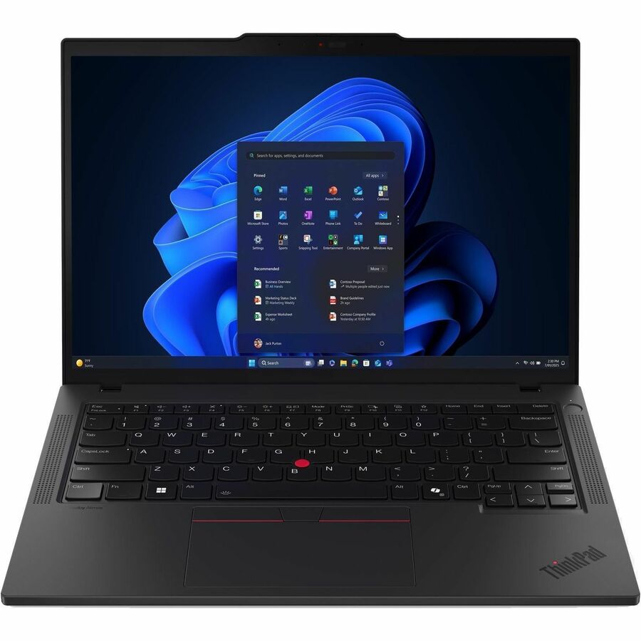 Alternate-Image2 Image for Lenovo ThinkPad T14 Gen 6 21QJ00CTUS 14" Touchscreen Copilot+ PC Notebook - WUXGA - 60 Hz - AMD Ryzen AI 7 PRO 350 - 32 GB - 512 GB SSD - English Keyboard - Black