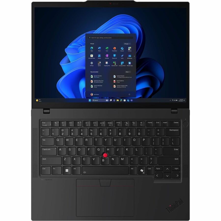Alternate-Image5 Image for Lenovo ThinkPad T14 Gen 6 21QJ00CTUS 14" Touchscreen Copilot+ PC Notebook - WUXGA - 60 Hz - AMD Ryzen AI 7 PRO 350 - 32 GB - 512 GB SSD - English Keyboard - Black