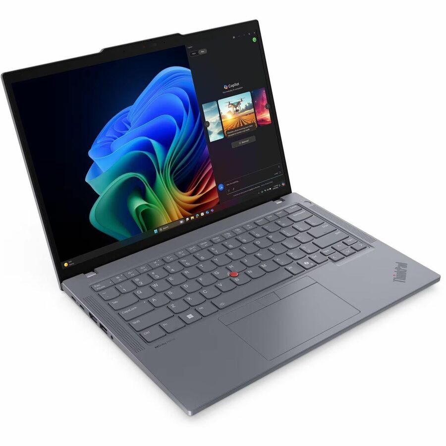 Alternate-Image1 Image for Lenovo ThinkPad T14 Gen 6 21QJ00CRUS 14" Copilot+ PC Notebook - WUXGA - 60 Hz - AMD Ryzen AI 5 PRO 340 - 16 GB - 256 GB SSD - English Keyboard - Gray
