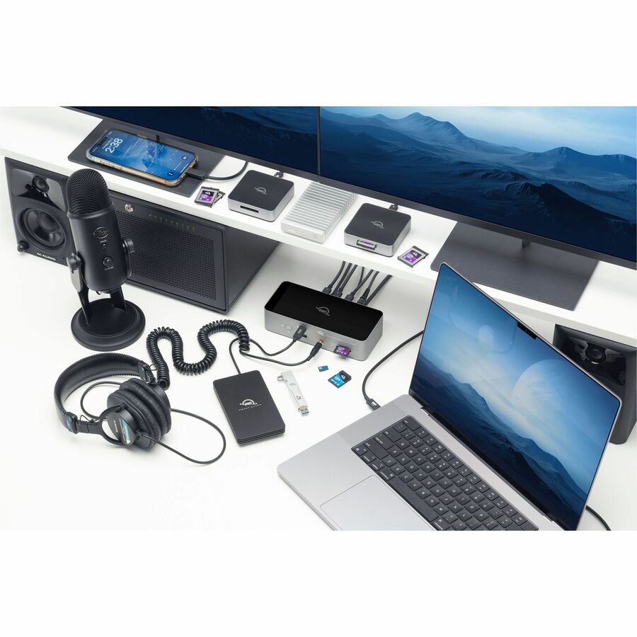Alternate-Image8 Image for OWC 11-Port Thunderbolt 5 Dock with 140W Power Delivery - 2.5GbE - Up to 3 Displays