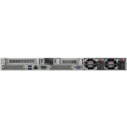 Rear Image for HPE ProLiant DL360 Gen11 1U Rack Server - 1 x Intel Xeon Silver 4510 2.40 GHz - 64 GB RAM - 8 TB HDD - (2 x 4TB) HDD Configuration - Serial ATA/600, 12Gb/s SAS, NVMe Controller