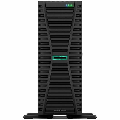 Front Image for HPE ProLiant ML350 G11 4U Tower Server - 1 x Intel Xeon Silver 4510 2.40 GHz - 64 GB RAM - 960 GB SSD - (2 x 480GB) SSD Configuration - 12Gb/s SAS, Serial ATA/600 Controller