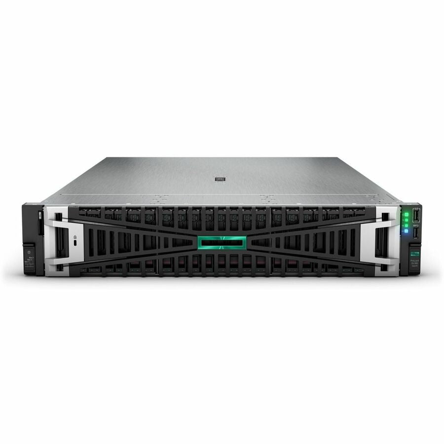 Front Image for HPE ProLiant DL380 G11 2U Rack Server - 1 x Intel Xeon Gold 5416S 2 GHz - 64 GB RAM - 1.92 TB SSD - (2 x 960GB) SSD Configuration - 12Gb/s SAS, Serial ATA/600, NVMe Controller