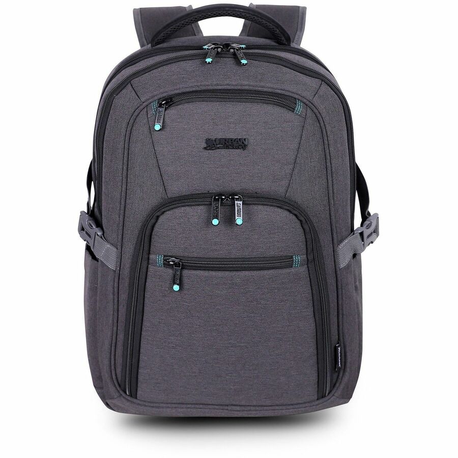 Front Image for Urban Factory HEAVEE GREEN Carrying Case (Backpack) for 10.5" to 14.1" Notebook - Dark Gray
