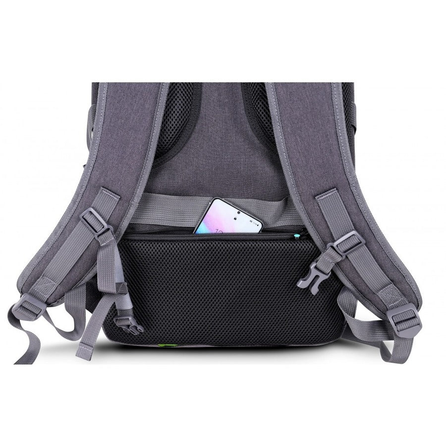 Alternate-Image1 Image for Urban Factory Carrying Case (Backpack) for 10.5" to 17.3" Notebook, Tablet, Smartphone - Gray/Black