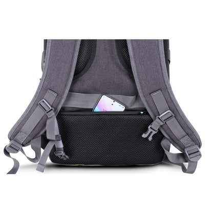 Alternate-Image1 Image for Urban Factory Carrying Case (Backpack) for 10.5" to 17.3" Notebook, Tablet, Smartphone - Gray/Black
