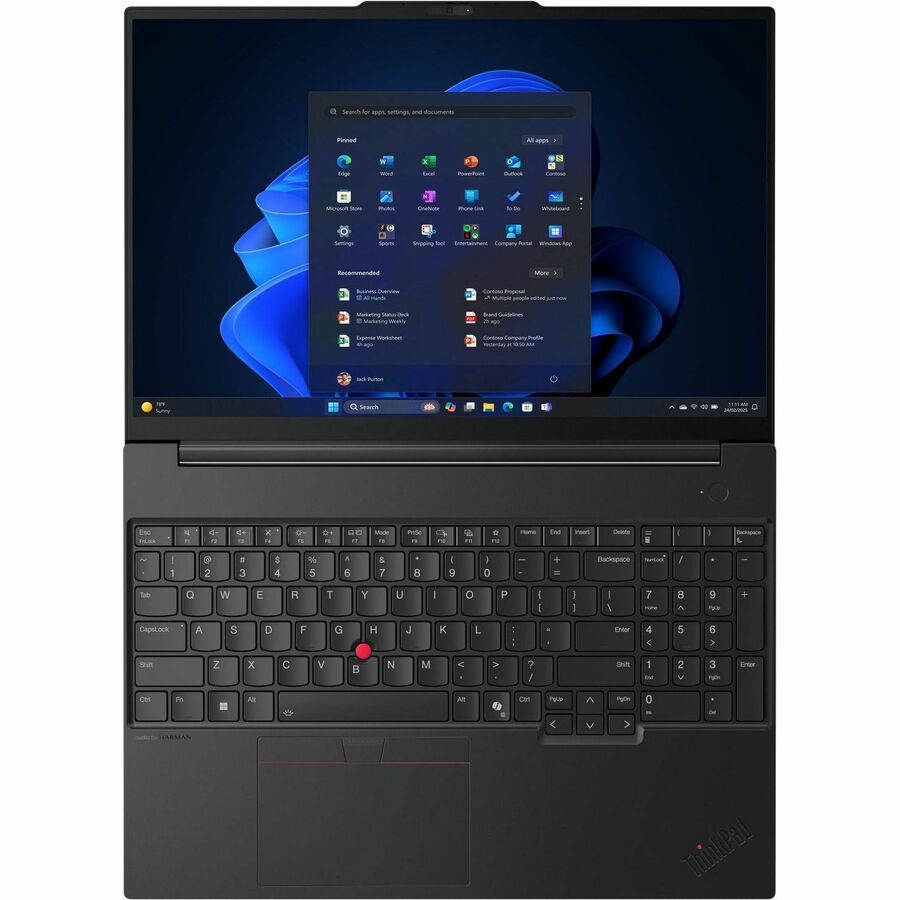 Alternate-Image4 Image for Lenovo ThinkPad E16 Gen 3 21ST0004US 16" Notebook - WUXGA - AMD Ryzen 7 250 - 16 GB - 512 GB SSD - English Keyboard - Black
