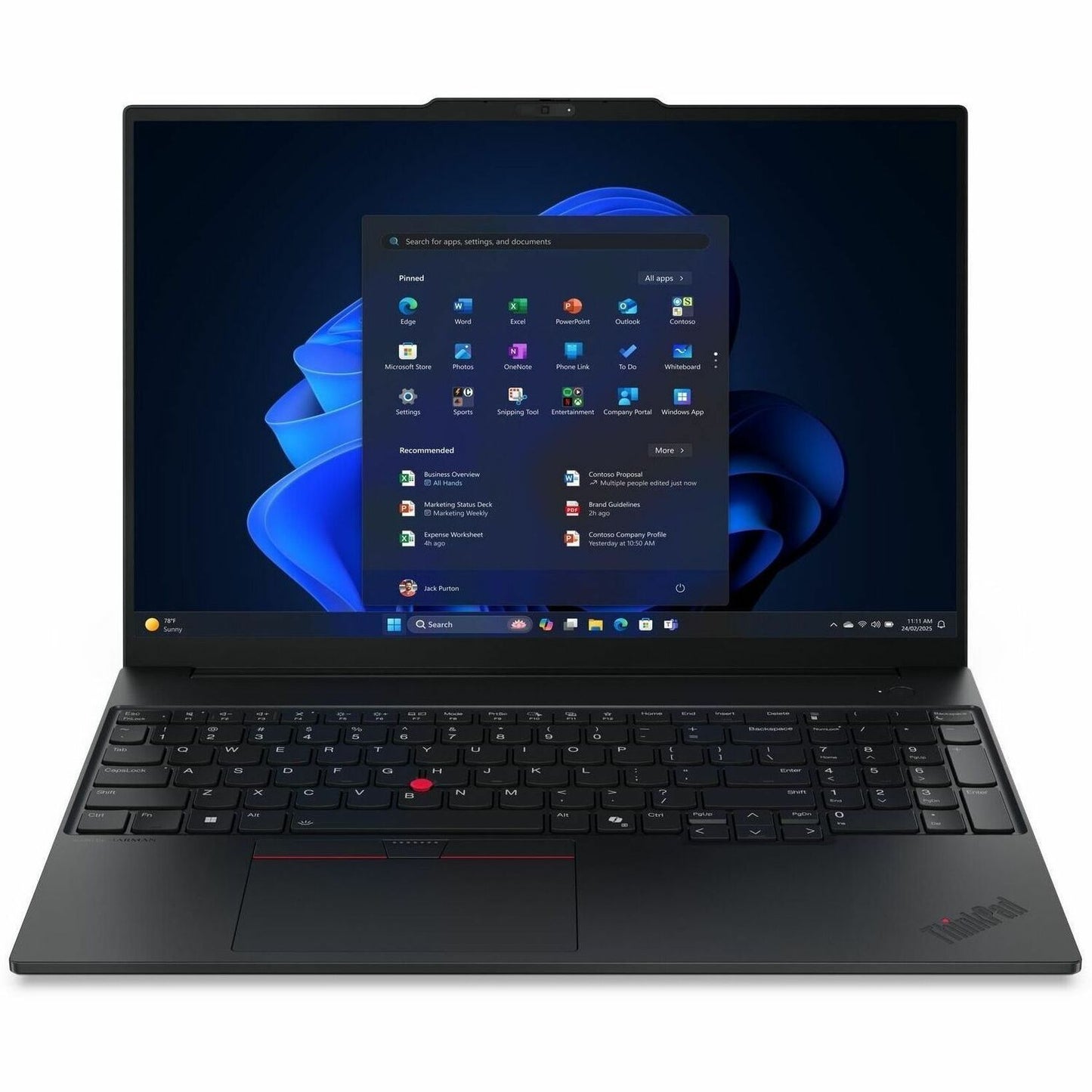 Main Image for Lenovo ThinkPad E16 Gen 3 21TF001RUS 16" Touchscreen Notebook - WUXGA - 60 Hz - Intel Core 5 210H - 16 GB - 512 GB SSD - English Keyboard - Black