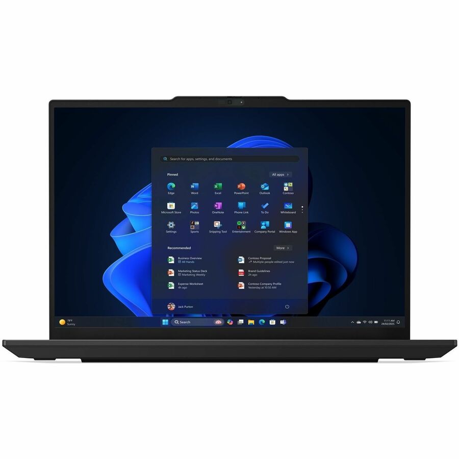 Front Image for Lenovo ThinkPad E14 Gen 7 21T9002MUS 14" Touchscreen Notebook - WUXGA - 60 Hz - Intel Core 5 210H - 16 GB - 512 GB SSD - English Keyboard - Black