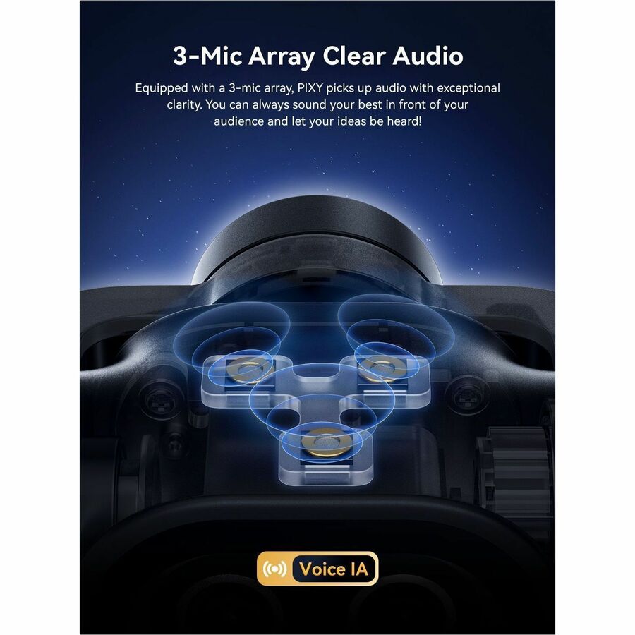 Alternate-Image6 Image for EMEET Pixy Dual-lens 4K PTZ Webcam with Gesture Control and Auto Tracking, Work with EMEET STUDIO