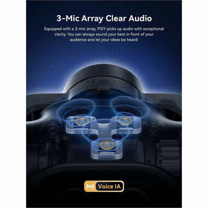 Alternate-Image6 Image for EMEET Pixy Dual-lens 4K PTZ Webcam with Gesture Control and Auto Tracking, Work with EMEET STUDIO