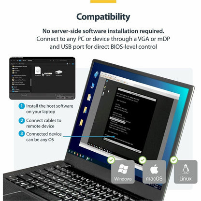 Alternate-Image4 Image for StarTech Portable Laptop Crash Cart Adapter, USB/VGA/Mini DisplayPort KVM Console, File Transfer/Video Capture, TAA