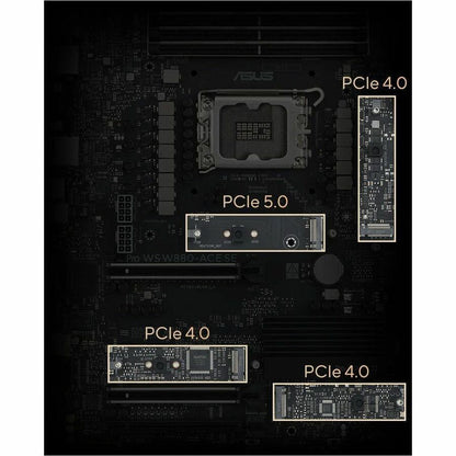 Alternate-Image9 Image for Asus Pro Pro WS W880-ACE SE Gaming Desktop Motherboard - Intel W880 Chipset - Socket LGA-1851 - ATX