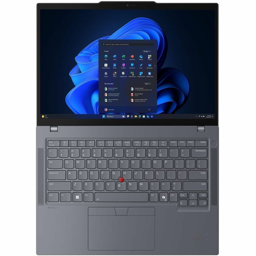 Alternate-Image5 Image for Lenovo ThinkPad T14 Gen 6 21QC001XUS 14" Notebook - WUXGA - 60 Hz - Intel Core Ultra 5 225U - 16 GB - 256 GB SSD - English Keyboard - Gray