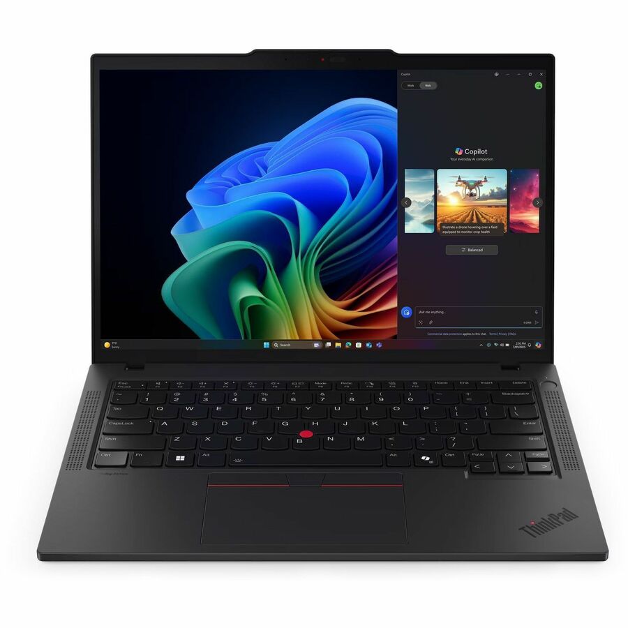 Alternate-Image3 Image for Lenovo ThinkPad T14 Gen 6 21QG0006US 14" Copilot+ PC Notebook - WUXGA - 60 Hz - Intel Core Ultra 5 228V - 32 GB - 512 GB SSD - English Keyboard - Black