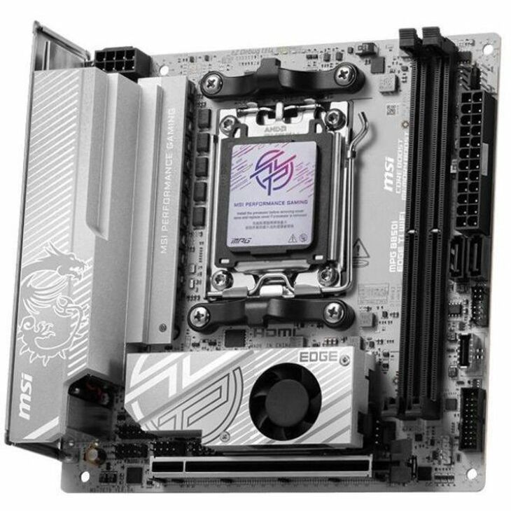 Alternate-Image1 Image for MSI MPG B850I EDGE TI WIFI Gaming Desktop Motherboard - AMD B850 Chipset - Socket AM5 - Mini ITX