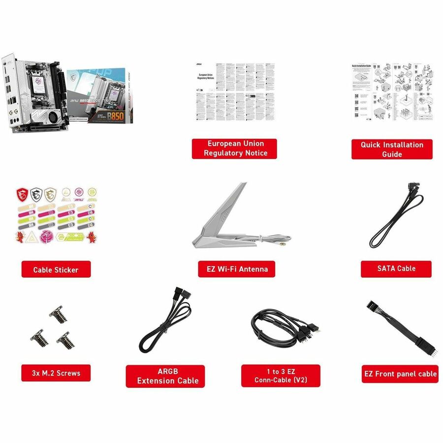 Alternate-Image5 Image for MSI MPG B850I EDGE TI WIFI Gaming Desktop Motherboard - AMD B850 Chipset - Socket AM5 - Mini ITX