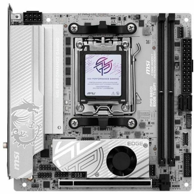 Main Image for MSI MPG B850I EDGE TI WIFI Gaming Desktop Motherboard - AMD B850 Chipset - Socket AM5 - Mini ITX