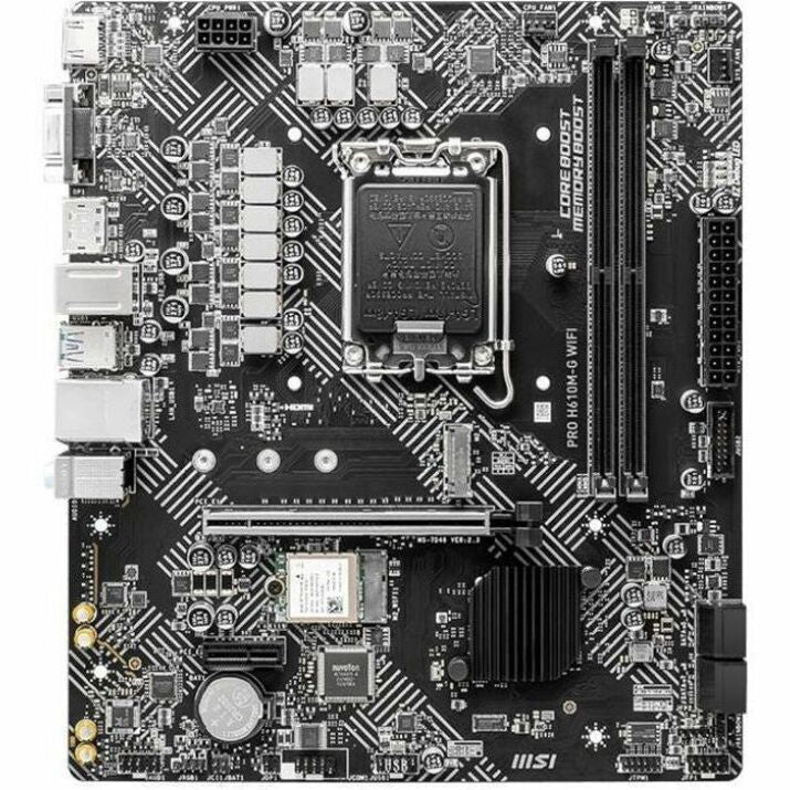 Alternate-Image2 Image for MSI H610M-G WIFI Gaming Desktop Motherboard - Intel H610 Chipset - Socket LGA-1700 - Micro ATX