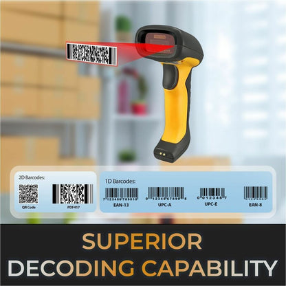 Alternate-Image5 Image for Adesso Bluetooth & 2.4Ghz Wireless Antimicrobial & Waterproof 2D Barcode Scanner