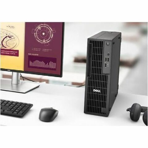 Alternate-Image7 Image for Dell Pro QCS1250 Desktop Computer - Intel Core Ultra 5 235 - vPro Technology - 16 GB - 512 GB SSD - Slim PC - Standard Black