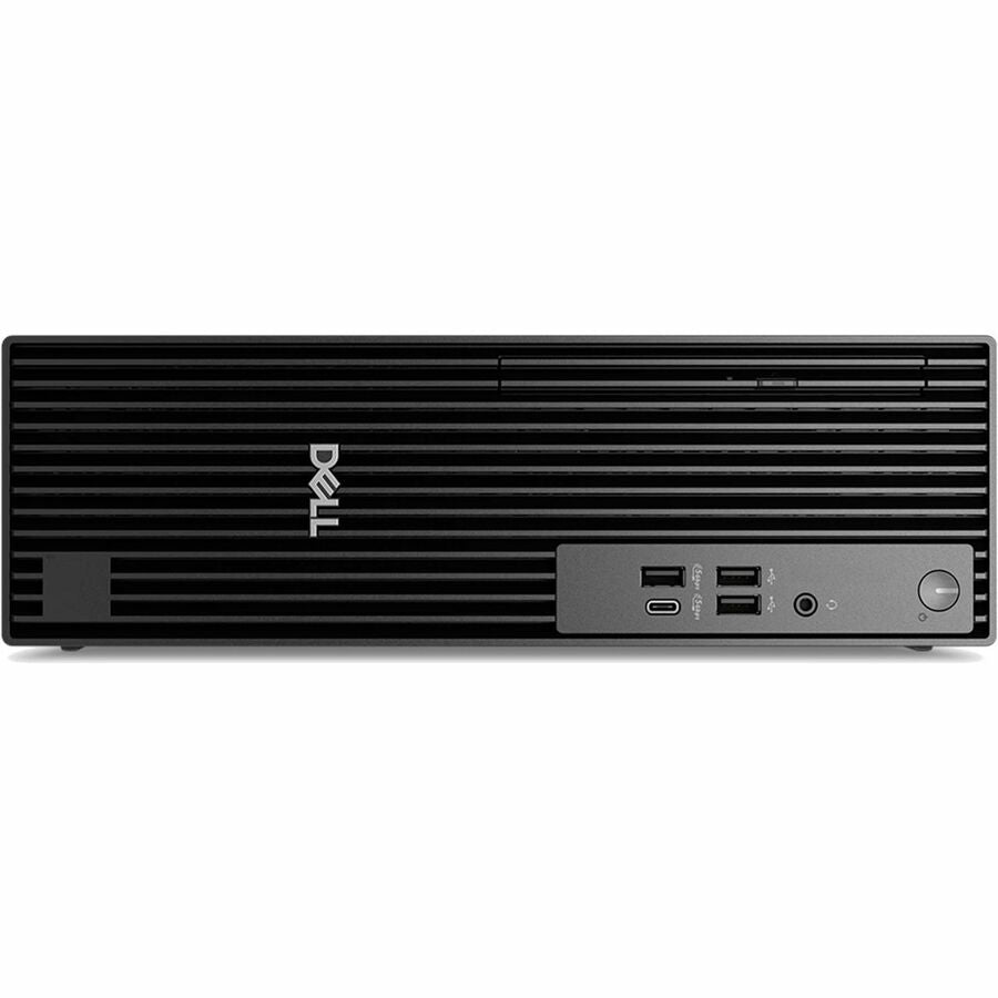 Front Image for Dell Pro Slim QCS1250 Desktop Computer - Intel Core Ultra 7 265 - 16 GB - 512 GB SSD - Slim PC - Standard Black