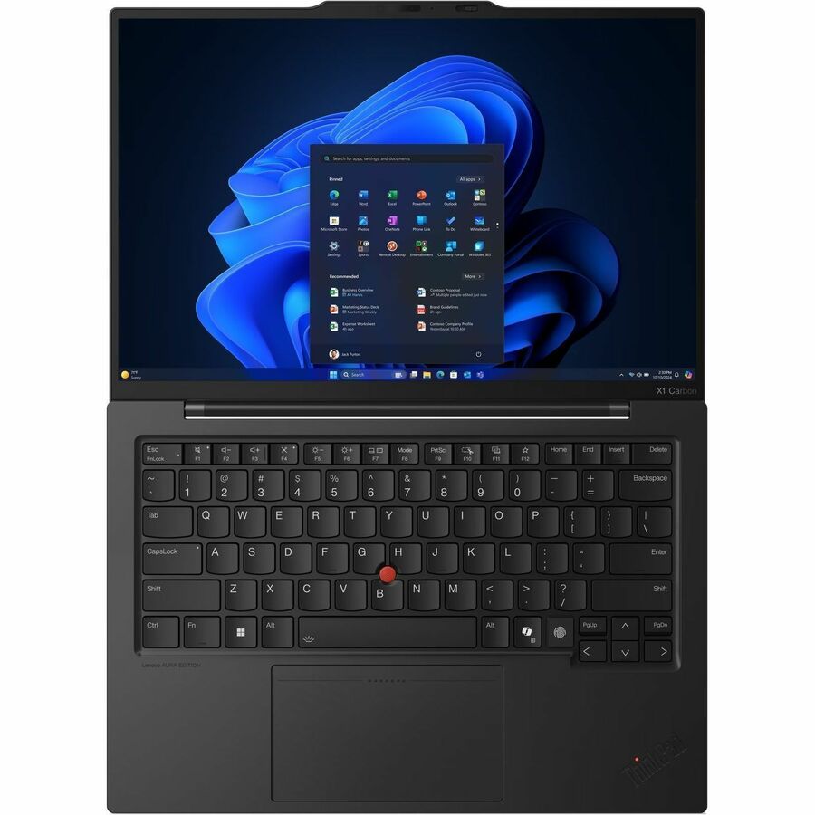 Alternate-Image5 Image for Lenovo ThinkPad X1 Carbon Gen 13 21NX00FUUS 14" Touchscreen Ultrabook - WUXGA - 60 Hz - Intel Core Ultra 7 255U - Intel Evo Platform - 16 GB - 512 GB SSD - English Keyboard - Black Paint
