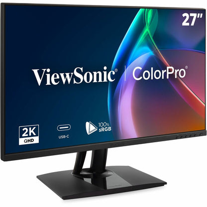 Alternate-Image8 Image for ViewSonic VP2756A-2K 27 Inch 1440p ColorPro Monitor, IPS Display with 100% sRGB and Pantone Validated for Professional Photo Editing, Advanced Ergonomics, 90W USB-C, HDMI, and DisplayPort Inputs
