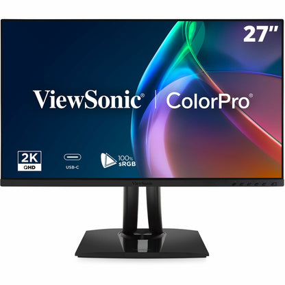 Main Image for ViewSonic VP2756A-2K 27 Inch 1440p ColorPro Monitor, IPS Display with 100% sRGB and Pantone Validated for Professional Photo Editing, Advanced Ergonomics, 90W USB-C, HDMI, and DisplayPort Inputs