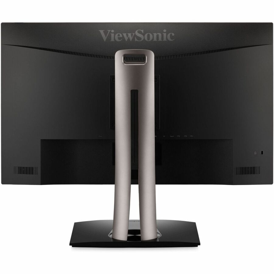 Rear Image for ViewSonic VP2756A-2K 27 Inch 1440p ColorPro Monitor, IPS Display with 100% sRGB and Pantone Validated for Professional Photo Editing, Advanced Ergonomics, 90W USB-C, HDMI, and DisplayPort Inputs