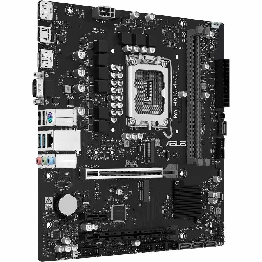 Alternate-Image1 Image for Asus Pro H810M-CT-CSM Desktop Motherboard - Intel H810 Chipset - Socket LGA-1851 - Micro ATX