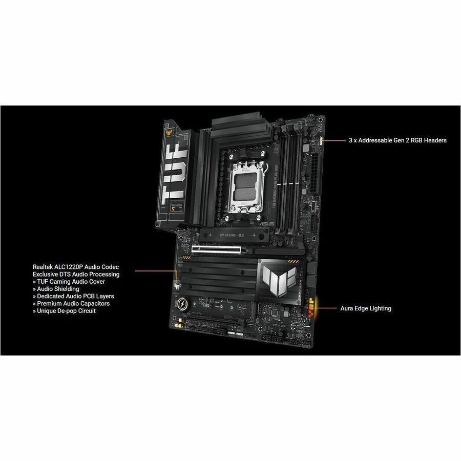 Alternate-Image10 Image for TUF X870E-PLUS WIFI7 Gaming Desktop Motherboard - AMD X870E Chipset - Socket AM5 - ATX